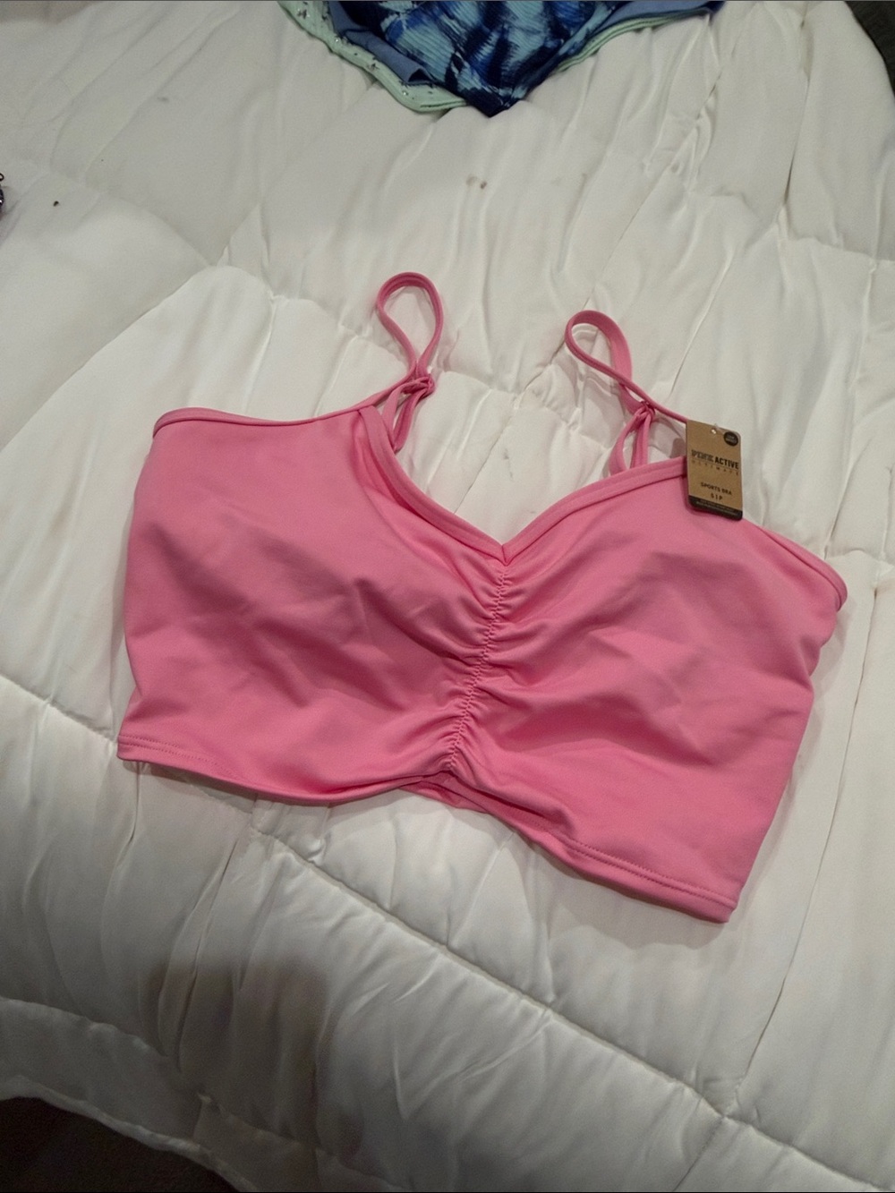 Pink Ruched Bralette